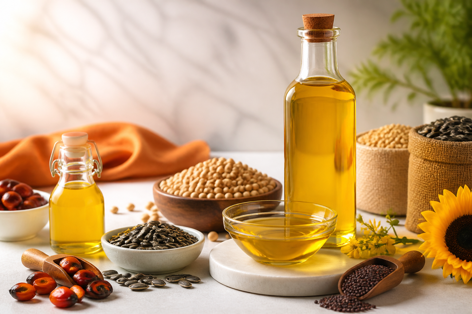 Premium cooking oil and agro ingredients