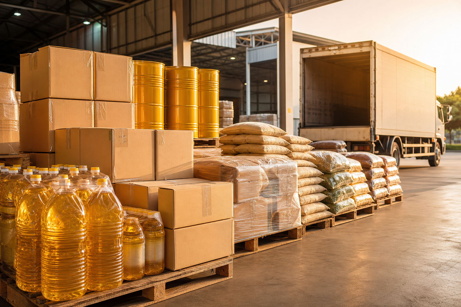 Bulk edible oil and agro commodity distribution